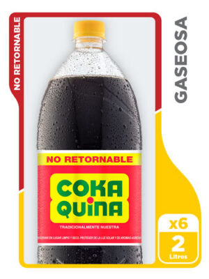 Gaseosa Coka Quina de 2 Litros - Pack de 6