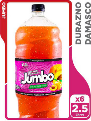 Jugo Jumbo Durazno-Damasco de 2,5 litros