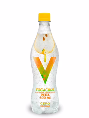Agua Mineral con gas Viscachani Pera 600 ml - Pack de 6