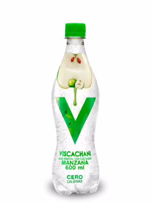 Agua Mineral con gas Viscachani Manzana 600 ml - Pack de 6