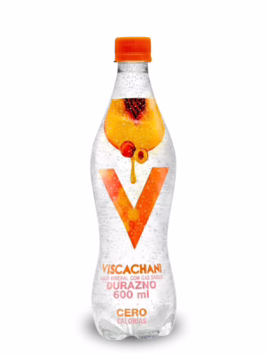 Agua Mineral con gas Viscachani Durazno 600 ml - Pack de 6