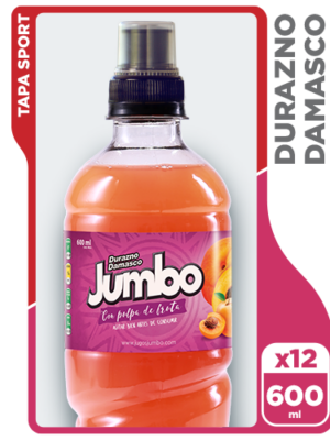 Jugo Jumbo Durazno-Damasco 600 ml. TSP – 12 Pack