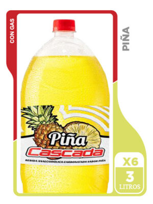 Gaseosa Cascada Piña 3 Lts. – 6 ud