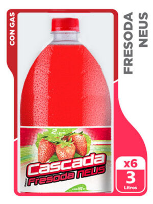 Gaseosa Cascada Fresa 3 Lts. – Pack de 6