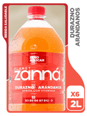 Planet Zanná de 2 litros Durazno Arándano